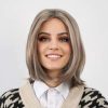 Noelle - Modern karamell-szőke bob paróka