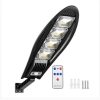 Napelemes LED kültéri mozgásérzékelős fali lámpa távirányítóval 80W W779B