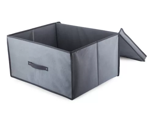 Ruhatárolódoboz szekrénybe 60cm x 45cm x 30cm Szürke színű