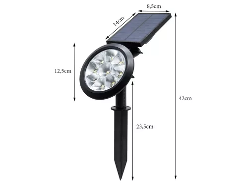 Napelemes Kerti Projektor, 9 LED, 5W