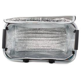 Hűtőtáska, piknikosár színes virág mintás