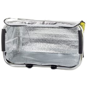 Hűtőtáska, piknikosár Zöld virág mintás