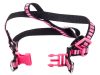 Póráz hámmal (kutya macska) - erős ,hám mellkas méret 50-68cm, pink