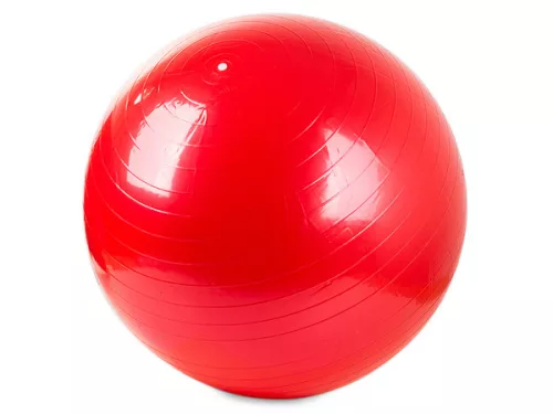 Gimnasztikai labda pumpával, 65 cm, piros