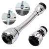 Univerzális rugalmas adapter, hosszabbító a mosogató csaphoz, 2 funkcióval, 360 fokos, 13 cm, ezüsts