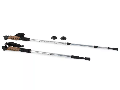 Nordic walking túrabot parafa fogantyúval - ezüst