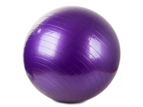 Gimnasztikai labda pumpával, 65 cm, Lila
