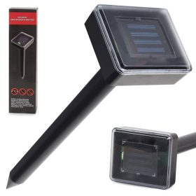 Napelemes vakond és kártevő-riasztó, 37x9,5x8cm - fekete