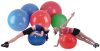 Fitnesz labda 55cm pumpával - szürke