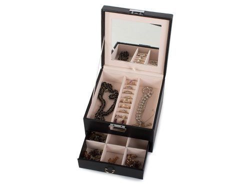 Elegáns ékszertartó doboz - fekete