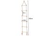Kötél létra, fából készült kerti hinta 190cmX40cm 50kg-ig