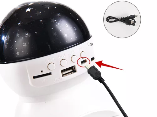 LED csillagos égbolt projektor és hangszóró - Bluetooth, USB
