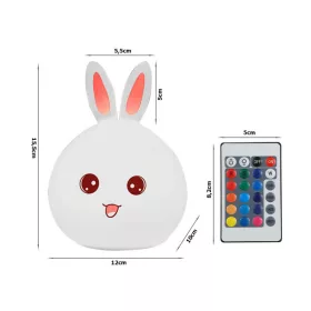 Gyermekek éjszakai fény nyúl LED RGB