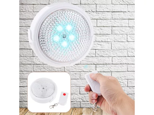 LED lámpa távirányítóval - fehér