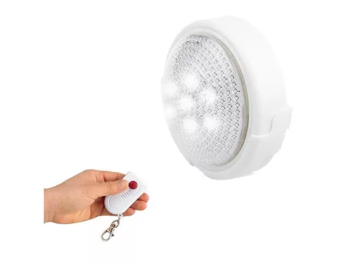 LED lámpa távirányítóval - fehér