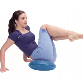   Egyensúly fejlesztő fitnesz párna pumpával - 32cm - rózsaszín