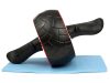 Fitnesz kerék térdeplővel - fekete