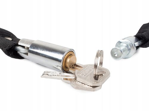 Kerékpár/motoros zár 100 cm - fekete