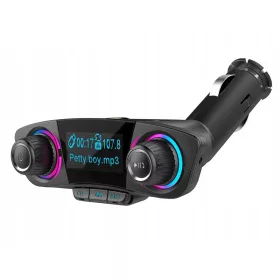 FM bluetooth transzmitter kijelzővel