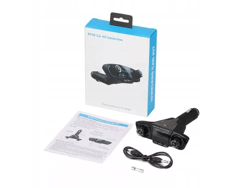 FM bluetooth transzmitter kijelzővel