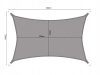 Napvitorla 3x2m - szürke