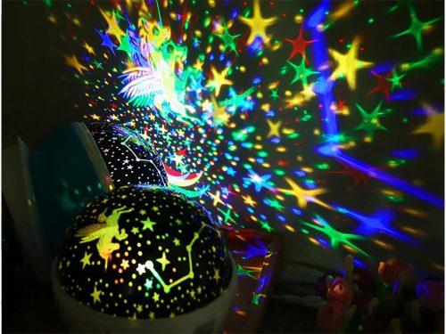 Égbolt vetítő éjjeli lámpa - gömb