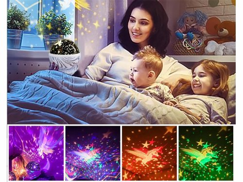 Égbolt vetítő éjjeli lámpa - gömb