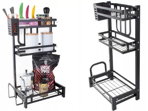 Konyhai rendszerező 60cm - fekete