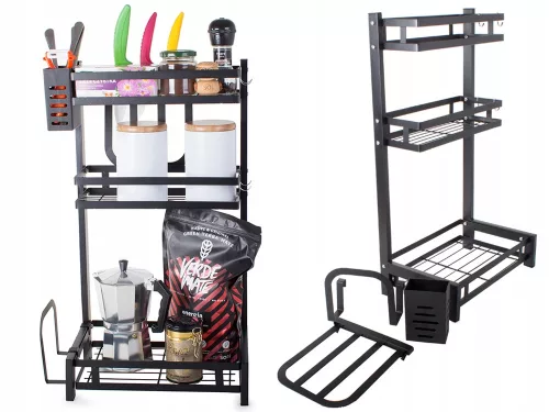 Konyhai rendszerező 60cm - fekete
