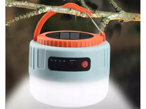 Napelemes LED kempinglámpa