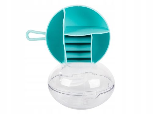 Gömb alakú ékszertartó átlátszó fedéllel