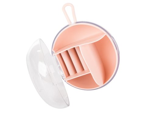 Gömb alakú ékszertartó átlátszó fedéllel