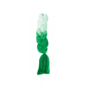 Szintetikus ombre hajfonat - zöld