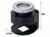 Mini nagyító LED és UV fénnyel - 30x