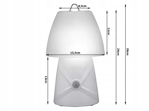 Mozgásérzékelős éjjeli RGB LED lámpa - fehér