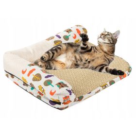 Macska fekhely kaparó résszel - 53x47cm