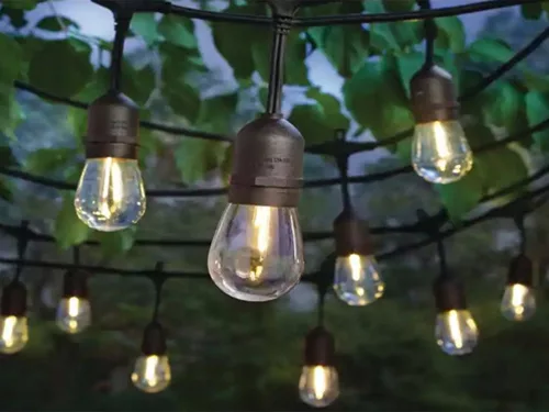 Kültéri 10 LED izzós fényfüzér, 10m