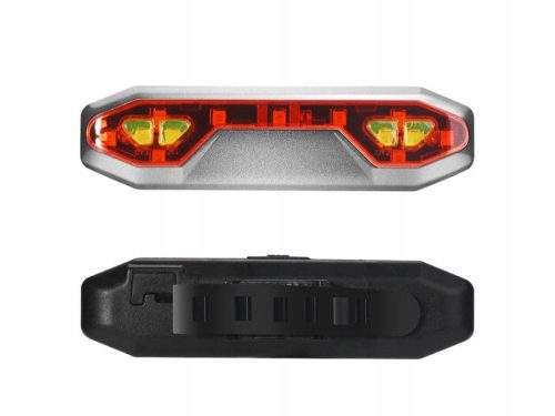 Kerékpár hátsó lámpa narancs/piros fénnyel - LED