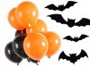 20db halloweeni lufi - fekete/narancssárga