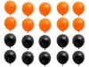 20db halloweeni lufi - fekete/narancssárga