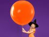 20db halloweeni lufi - fekete/narancssárga