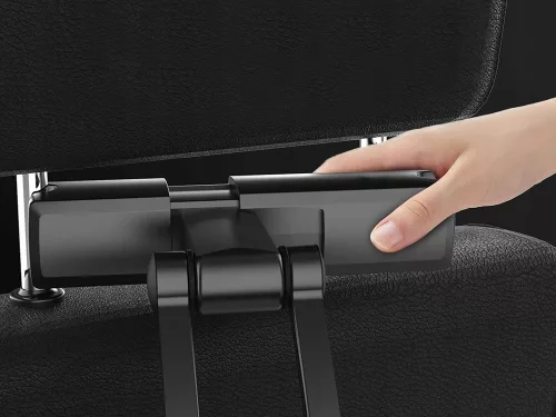 Autós tablet és telefontartó fejtámlához - fekete