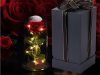 Örök rózsa búra alatt LED világítással - 21x11cm