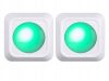 2db LED lámpa távirányítóval - fehér