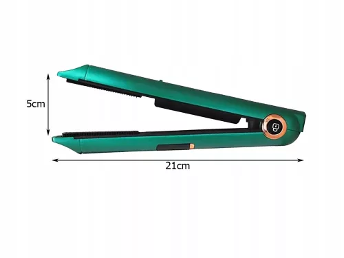 Vezeték nélküli hajsütővas powerbank funkcióval - zöld