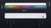 Újratölthető RGB LED VU méter - fekete