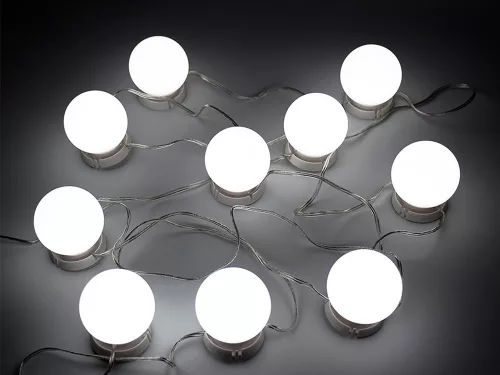 Tapadókorongos LED lámpa füzér - 10db