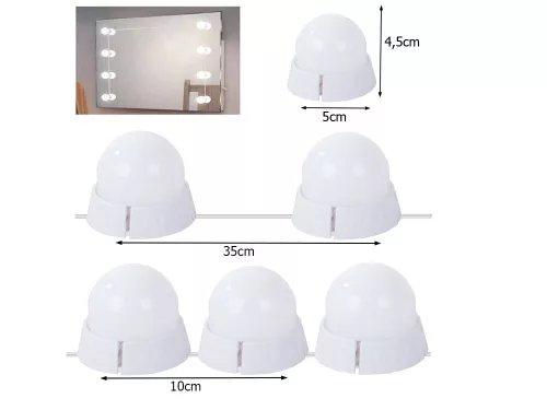 Tapadókorongos LED lámpa füzér - 10db