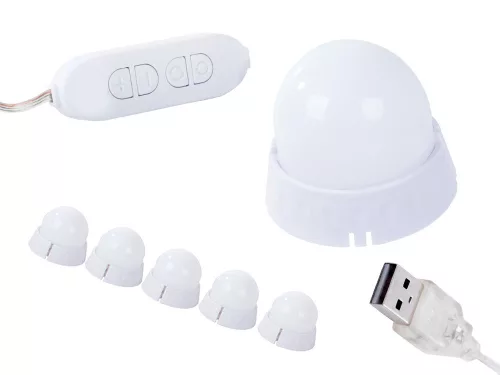 Tapadókorongos LED lámpa füzér - 10db