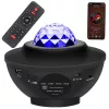 Fény projektor bluetooth hangszóróval és távirányítóval, fekete - 16x12cm